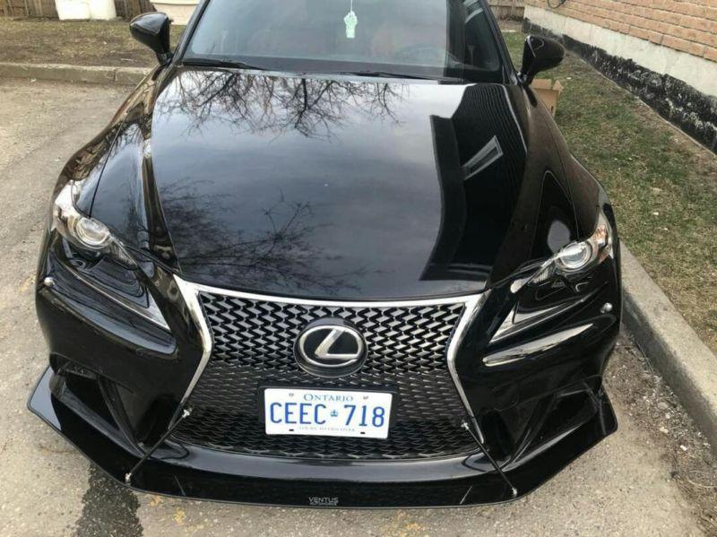 2014-2016 Lexus is250/is300/is350 f-sport" Front Splitter"