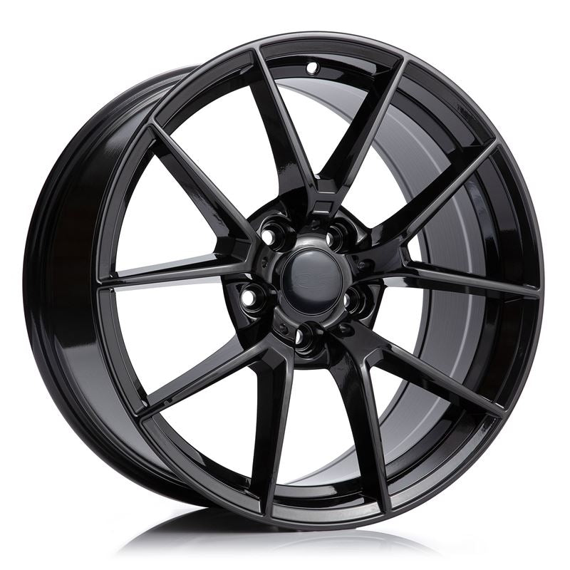 RS Gloss Black 18x8.5 5x120 Wheels - CORSA-18FB