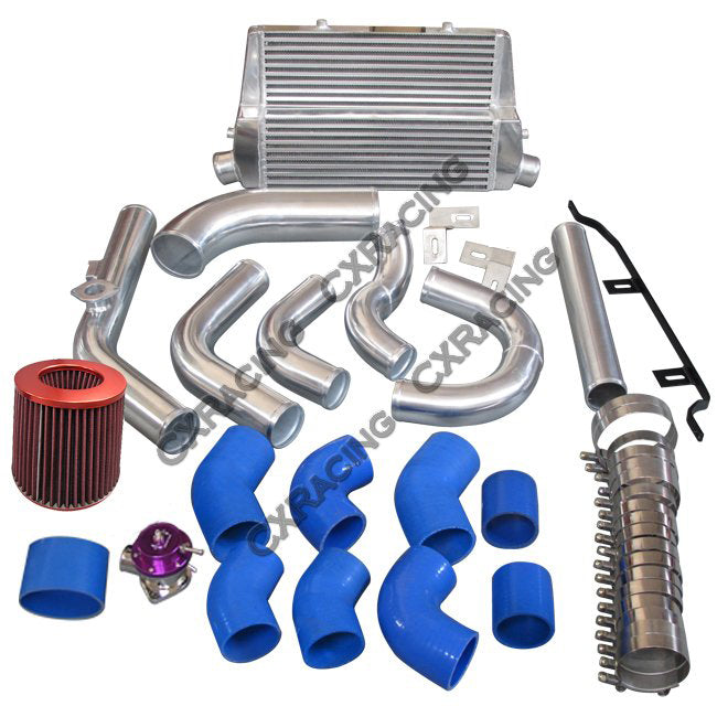 CX Racing Intercooler + Piping Kit BOV Turbo Air Filter For 98-05 Lexus IS300 2JZ-GE NA-T