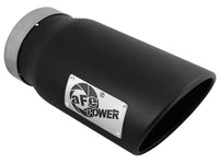 aFe Diesel Exhaust Tip Bolt On Black 5in Inlet x 6in Outlet x 12in Long