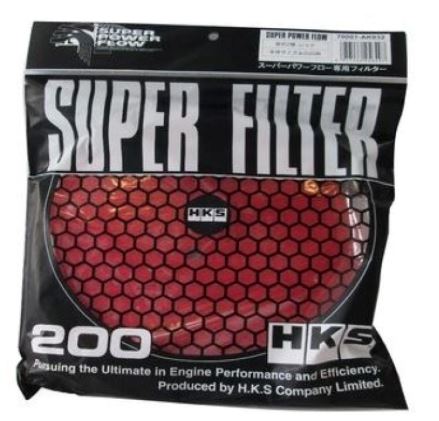 HKS 2 Layer Wet 200mm Red Replacement Filter Element