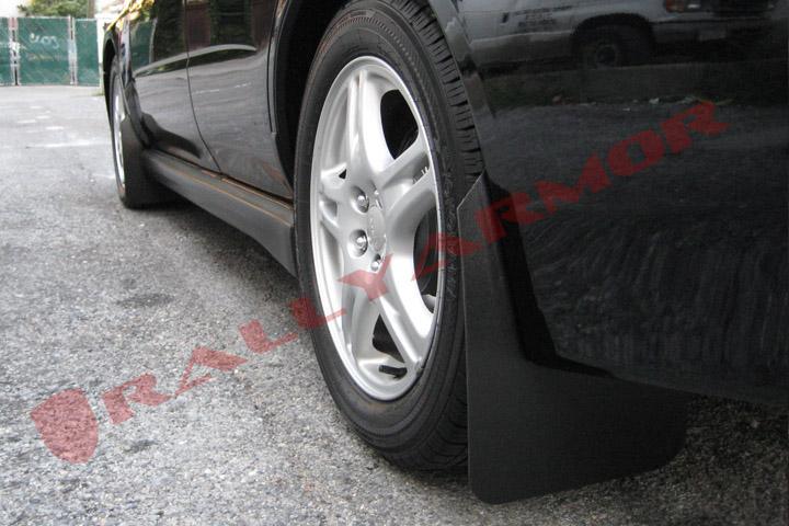 Rally Armor Front & Rear Mud Flaps – Black/Black Logo – ’02 – 07 Subaru Impreza RS, 2.5i
