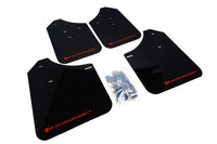 Rally Armor Front & Rear Mud Flaps – Black/Red Logo – ’10 – 14 Subaru Outback 2.5i, 3.6R